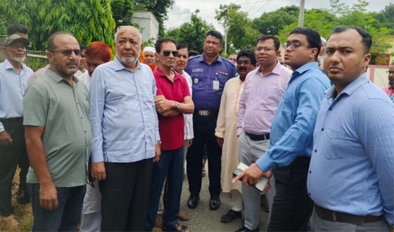 দৌলতপুরে ডাকবাংলা ভবন নির্মাণের স্থান পরিদর্শন